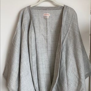 Cuyana Alpaca Long Classic Cape, Lt. Grey, Regular